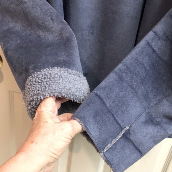 Faux Sherpa/Suede Jacket - Picture 9 of 10